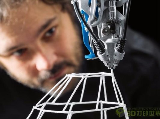 Festo展示可打印玻璃纤维结构的3D Cocooner系统