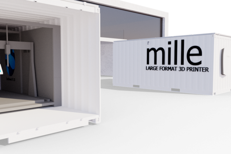 集装箱华丽变身3D打印机 大型打印“工作站”面世