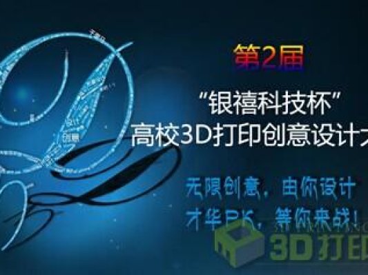 “银禧科技杯”高校3D打印创意设计大赛截止投稿 百份作品“挤爆”征集渠道