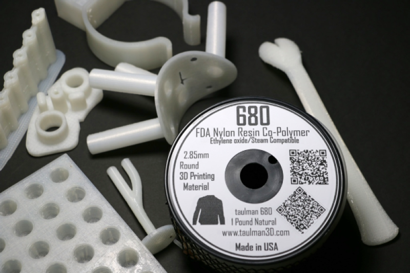 taulman 3D推出3D打印线材Nylon 680 获FDA批准可用于食品饮料