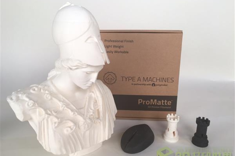 比PLA轻30%！Type A Machines携手Polymaker推出轻质3D打印线材