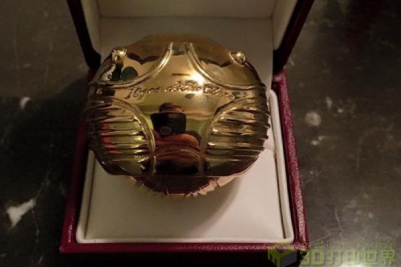 满分撩汉！外国小哥用3D打印哈利波特主题婚戒盒向男盆友成功求婚