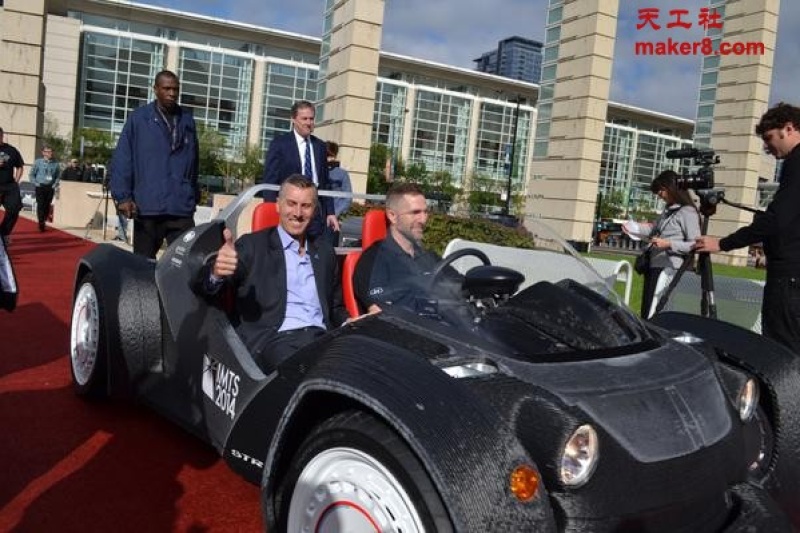 六天而成的3D打印汽车Strati成功试驾