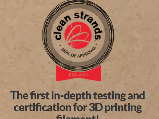 Clean Strands开展3D打印材料释放测试