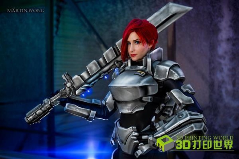 极致cos！大神用11台3D打印机1700小时打印全套游戏战服