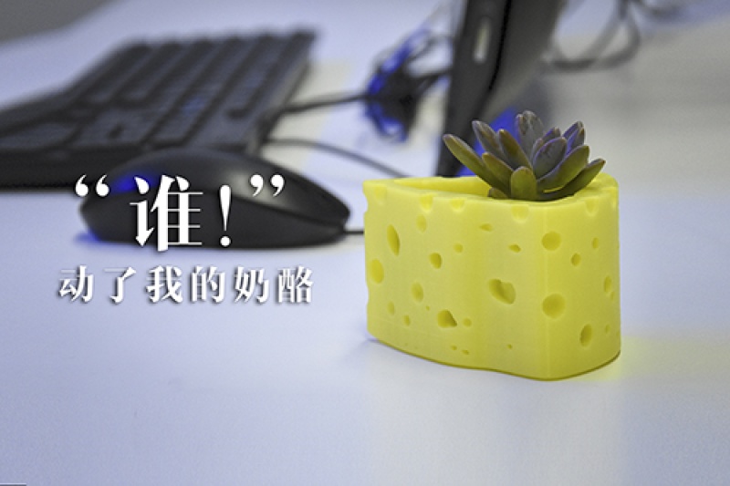 3D打印花盆：奶酪和植物更配哦