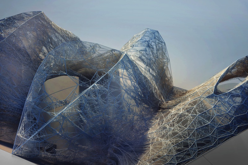 颠覆性绝美画风：AA建筑学院硕士团队3D打印的塑料建筑模型