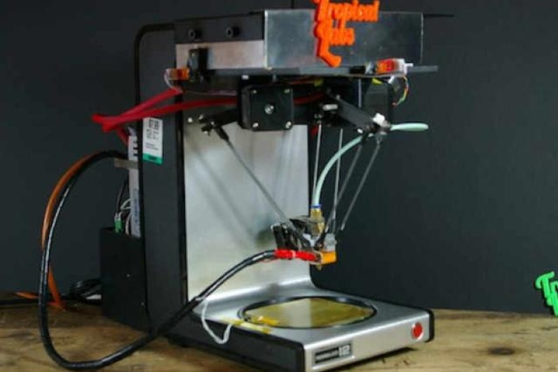 大神将咖啡机改造成3D打印机  底部加热装置溶解材料