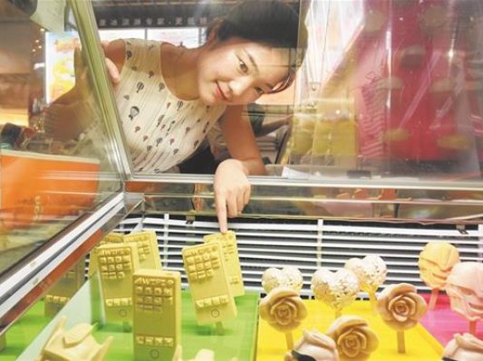 3D打印冰激凌的商机到了？武汉商场每支卖24~35元