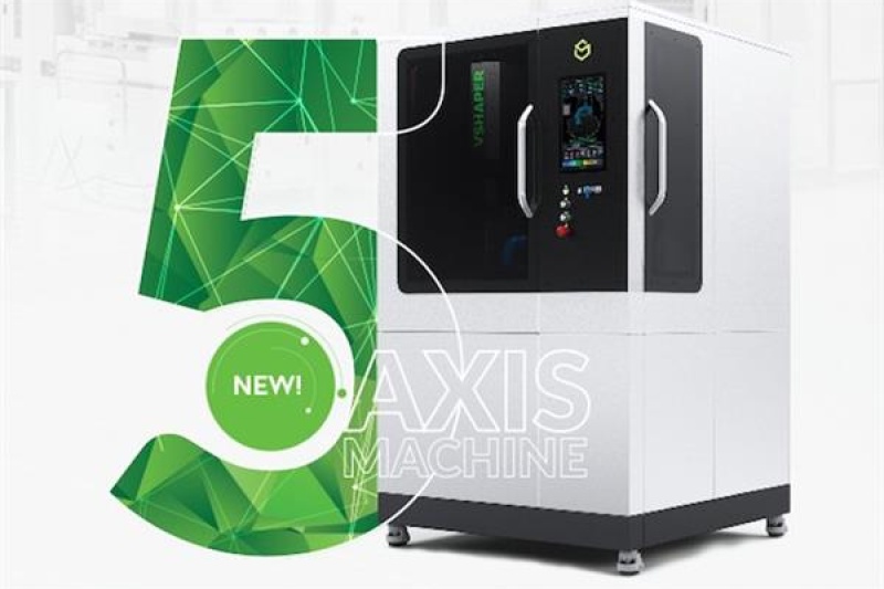 【波兰推五轴3D打印机】打印平台可倾斜&旋转，多个打印头，多种材料