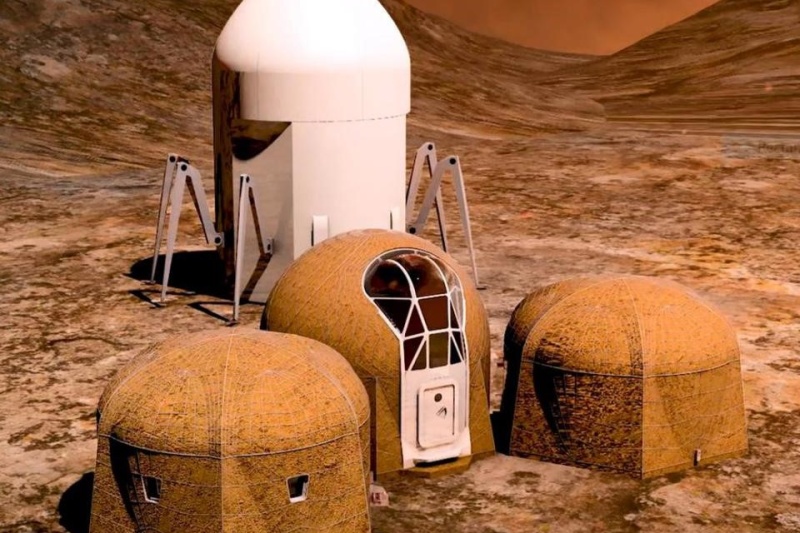 和太阳肩并肩！3D打印火星栖息地