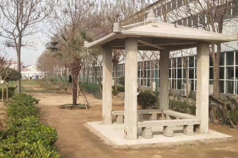 全球首座3D打印凉亭亮相中原大地