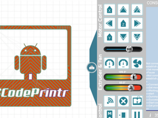 在Android上运行的3D打印管理软件GCodePrintr 2.0发布