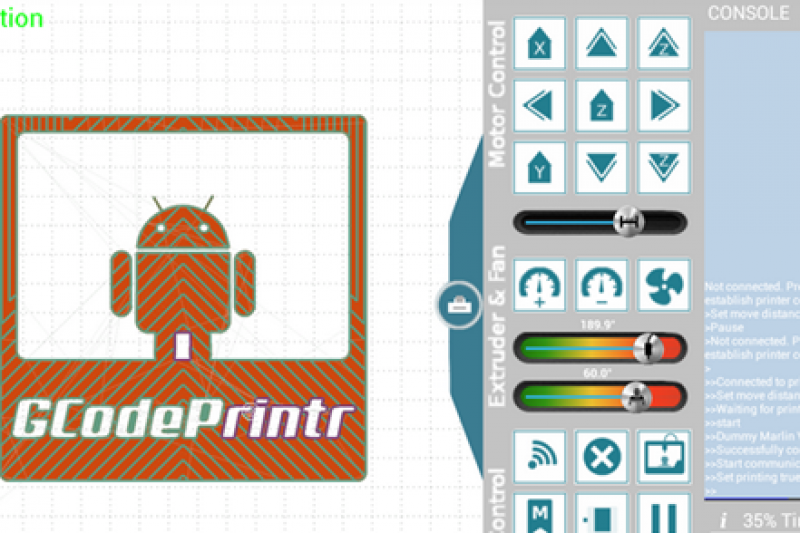 在Android上运行的3D打印管理软件GCodePrintr 2.0发布