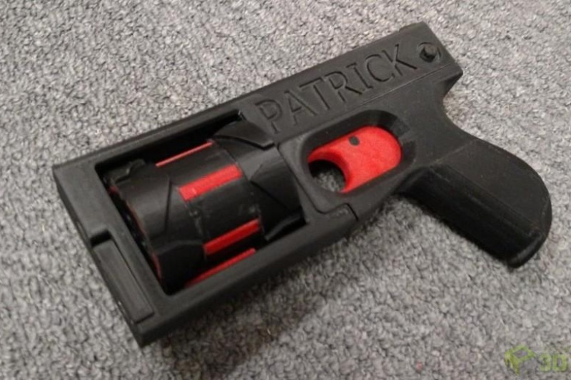 世界首支3D打印左轮枪诞生 这次是来真的！