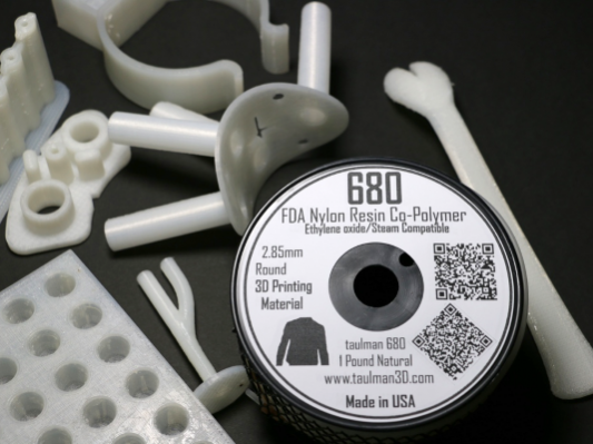 taulman 3D推出3D打印线材Nylon 680 获FDA批准可用于食品饮料