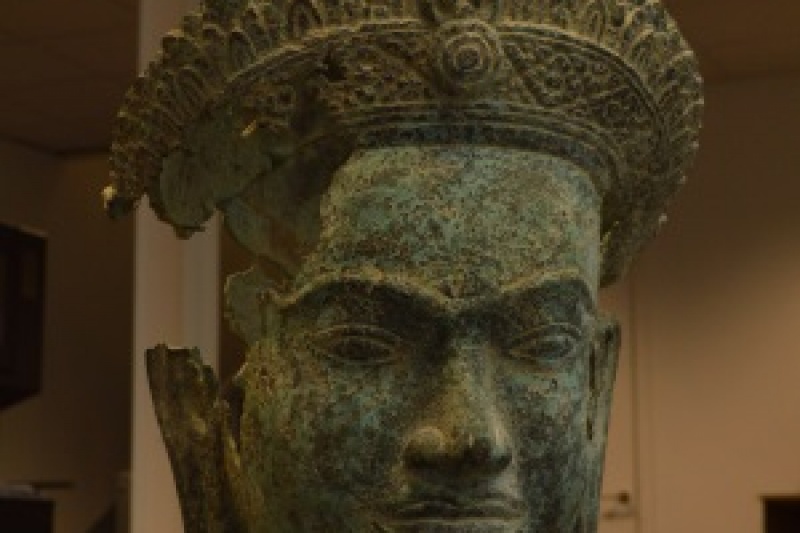 全彩纸3D打印技术再现11世纪柬埔寨国王头像