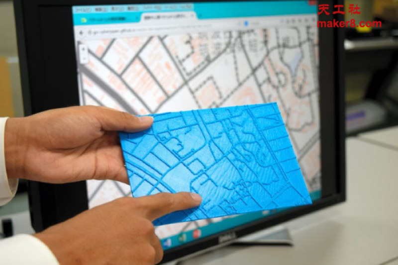 日本政府开发软件为盲人3D打印地图