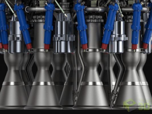 世界首台3D打印火箭发动机通过发射前的最后测试