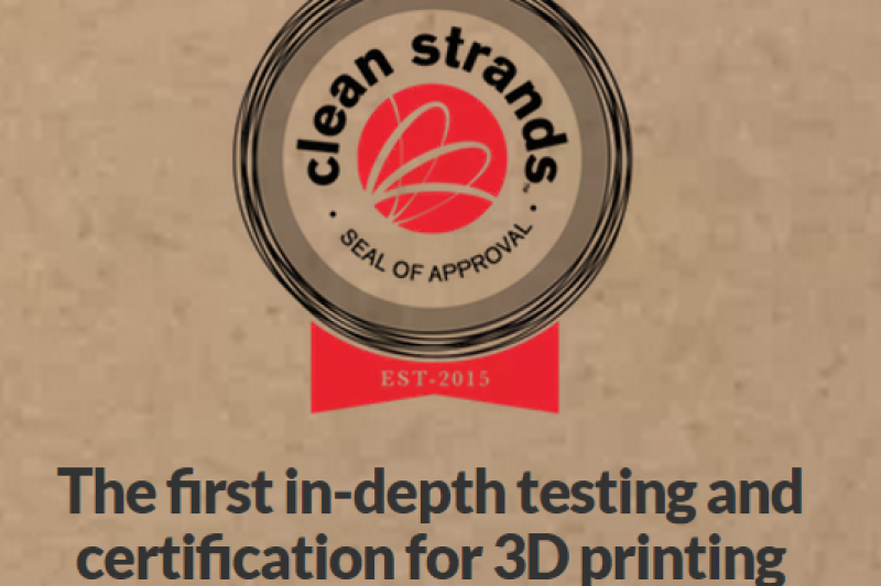 Clean Strands开展3D打印材料释放测试