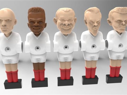 3D打印桌面足球公仔，让欧洲杯巨星为你而战！