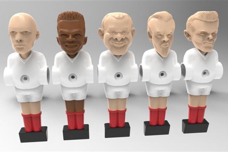 3D打印桌面足球公仔，让欧洲杯巨星为你而战！