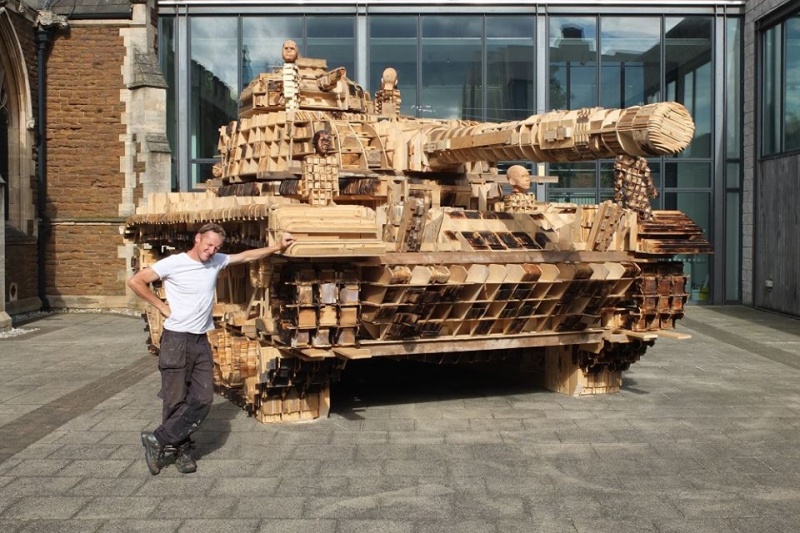 震撼即视感  艺术家3D打印美军坦克模型