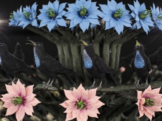 繁花与群鸟的秘密花园，这座3D打印西洋镜惊为天人