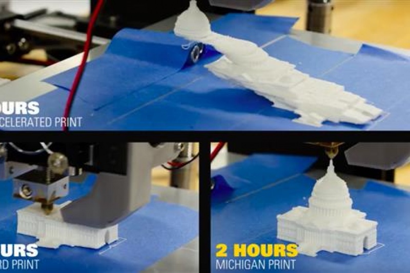 解决3D打印震动，密西根大学教授开发新软件算法提高打印速度