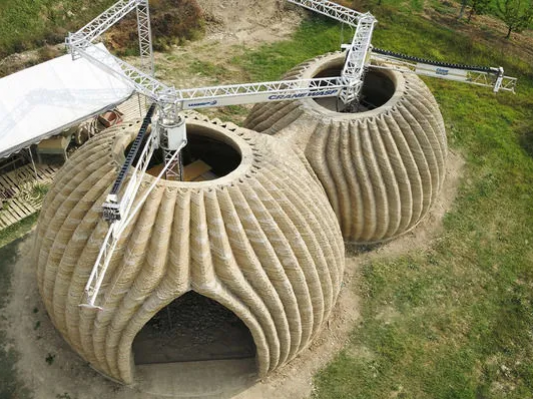 意大利3D打印住宅，用粘土建造可持续栖息地