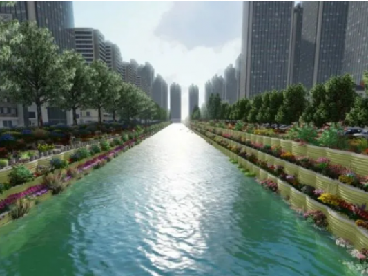 全国首例3D打印装配式生态河道挡土墙亮相