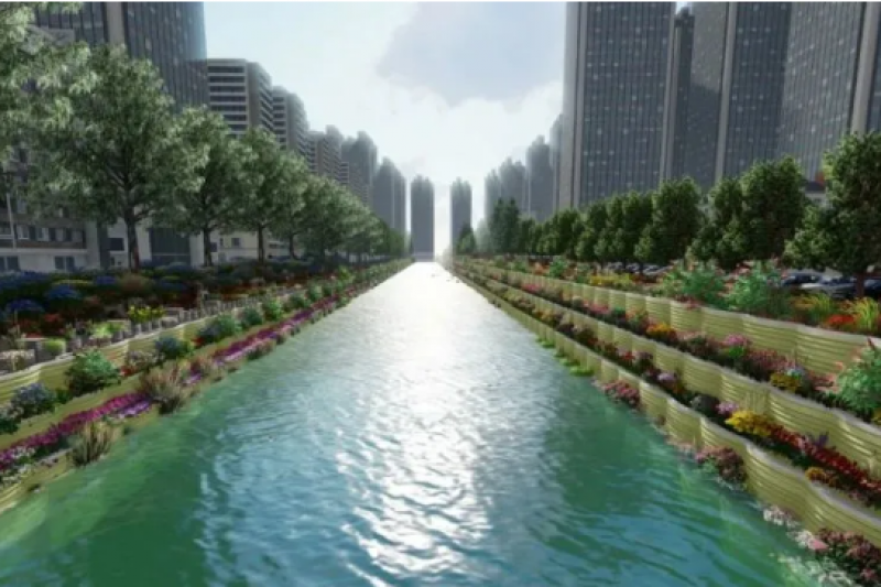 全国首例3D打印装配式生态河道挡土墙亮相