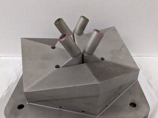 在900°C下测试的3D打印热交换器